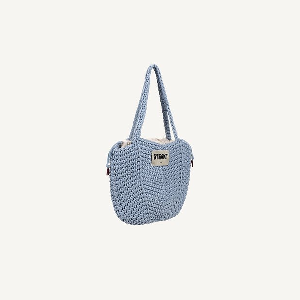 Taška THE STICKY SIS CLUB Crochet Bag Sky | Lavly.cz