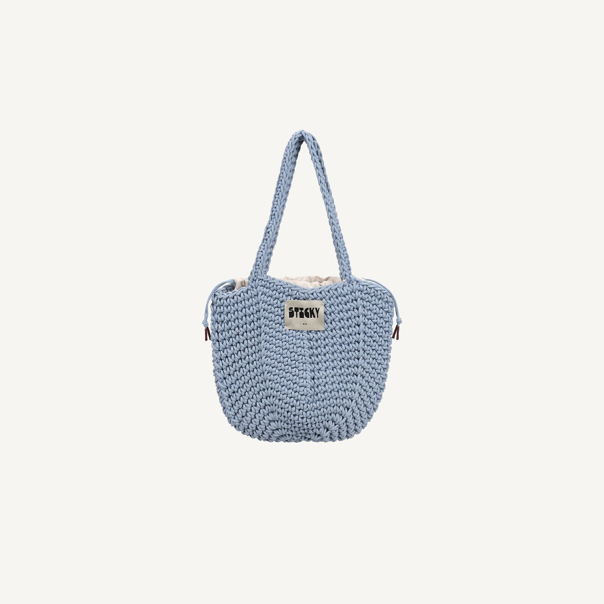 Taška THE STICKY SIS CLUB Crochet Bag Sky | Lavly.cz