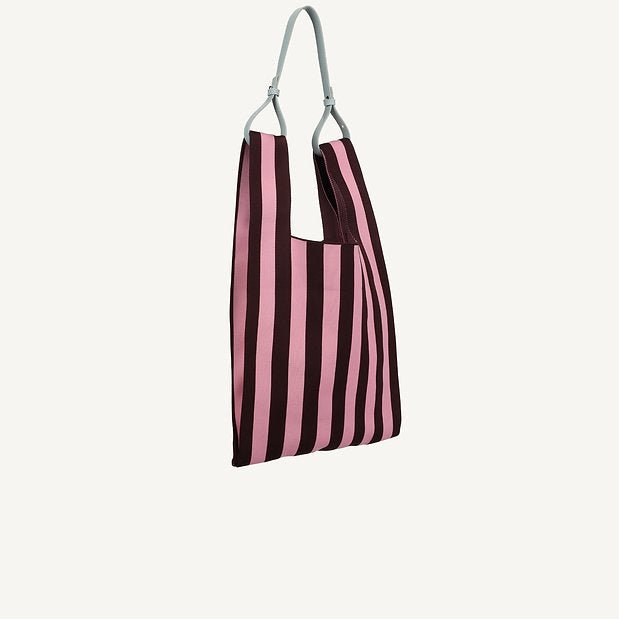 Taška THE STICKY SIS CLUB Knitted Stripes Chocolate + Bubblegum | Lavly.cz
