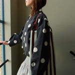 Taška THE STICKY SIS CLUB Knitted Stripes Mist + Fig | Lavly.cz