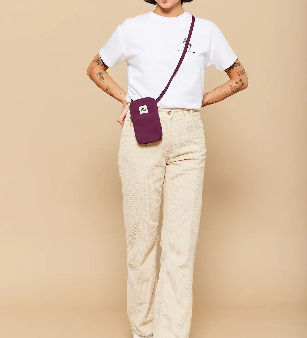 Taštička na mobil HINDBAG Bill Plum | Stylové doplňky pro děti a ženy | Lavly.cz