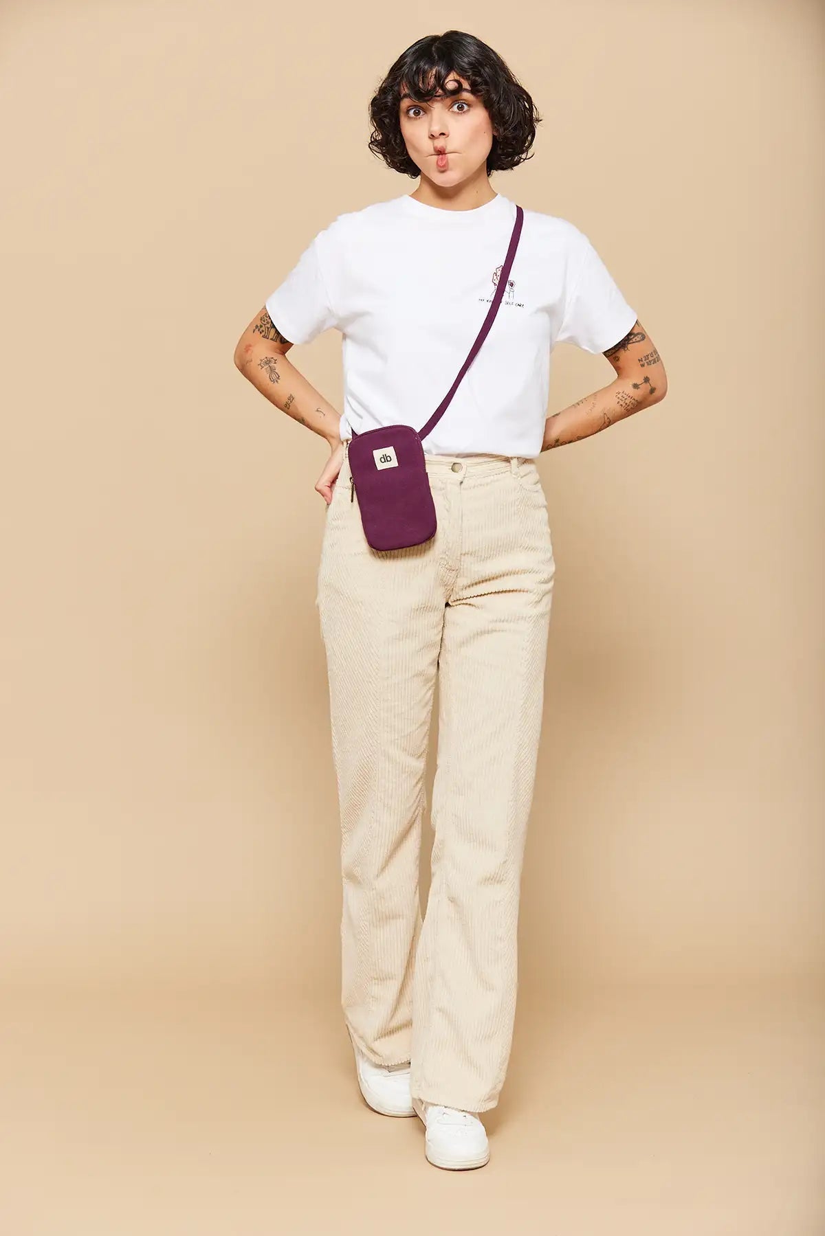 Taštička na mobil HINDBAG Bill Plum | Stylové doplňky pro děti a ženy | Lavly.cz