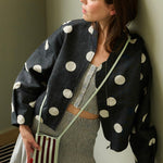 Taštička na mobil THE STICKY SIS CLUB Knitted Stripes Mist + Fig | Lavly.cz