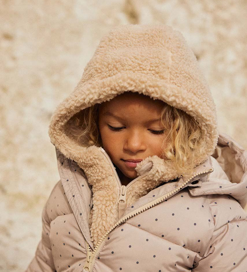Teddy nákrčník s kapucí KONGES SLOJD Oxford Tan | Stylové doplňky pro děti a ženy | Lavly.cz