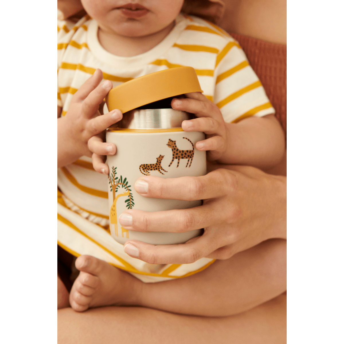 Termo - dóza LIEWOOD Kiani Zvířátka All together / Sandy 350 ml | Lavly.cz