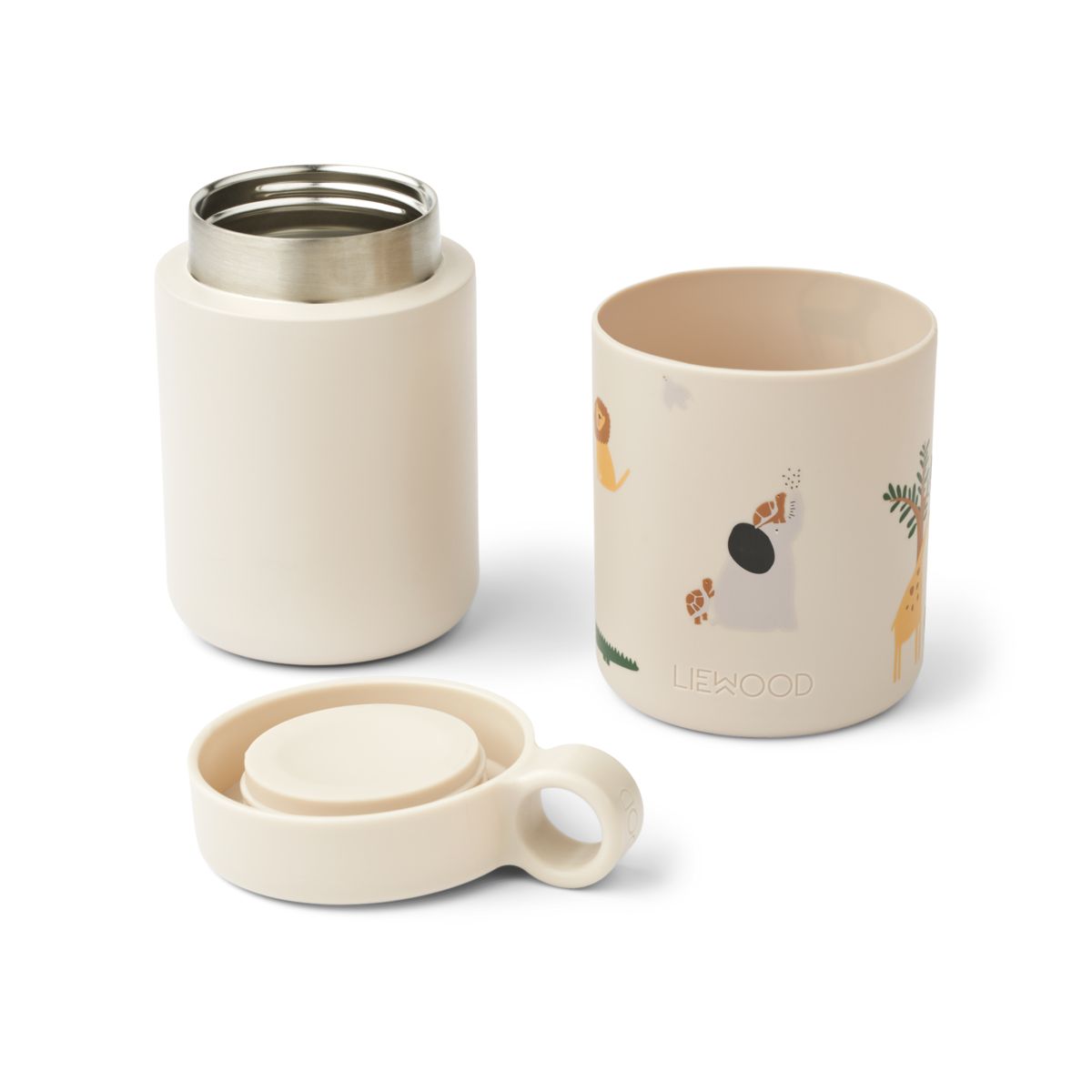 Termo - dóza LIEWOOD Kiani Zvířátka All together / Sandy 350 ml | Lavly.cz
