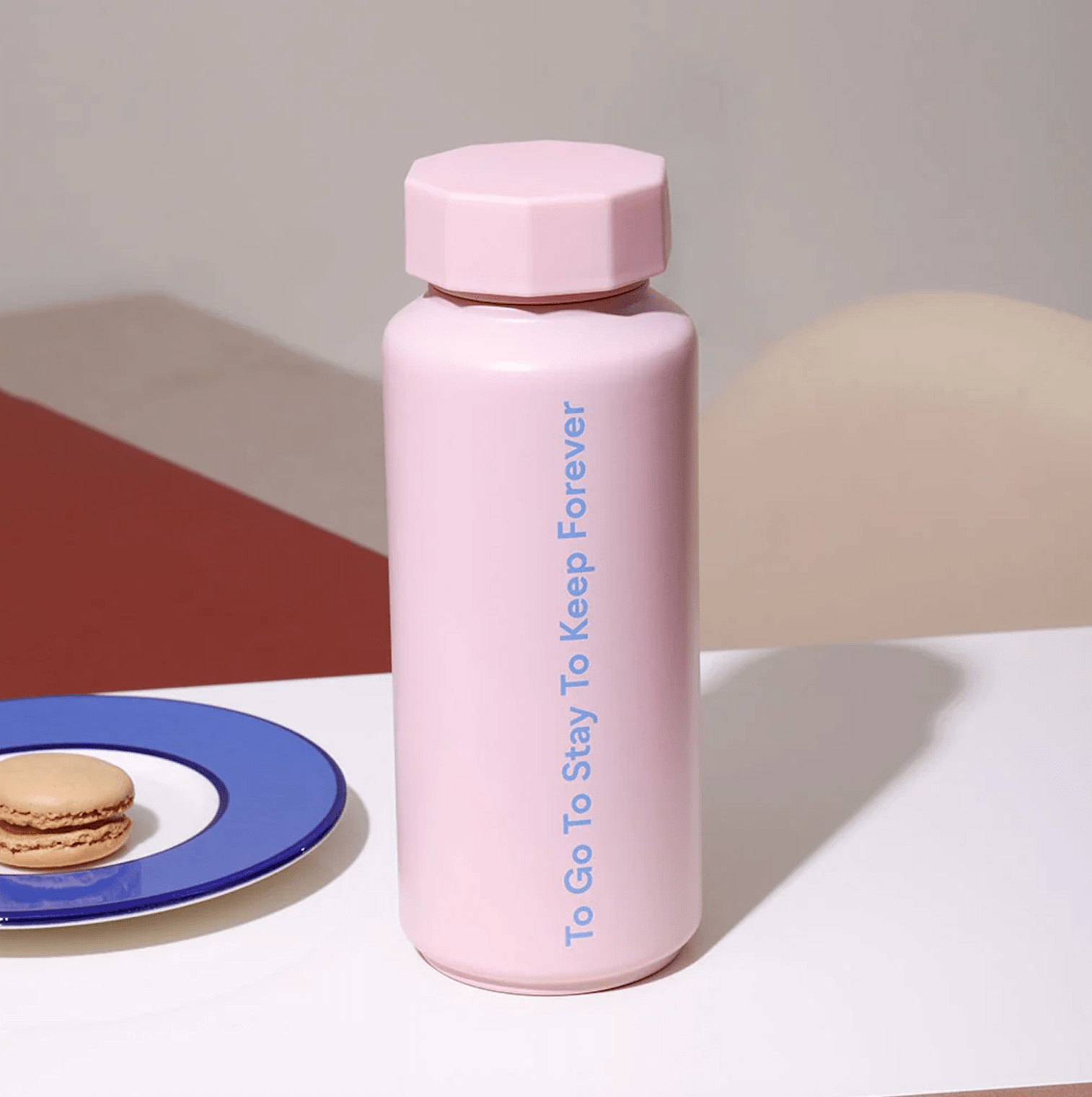 Termoska DESIGN LETTERS To Go To Stay Pink 500 ml | Lavly.cz