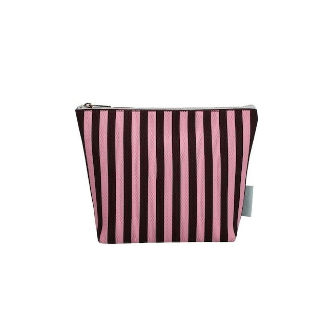Toaletní taška THE STICKY SIS CLUB Knitted Stripes Chocolate + Bubblegum | Lavly.cz