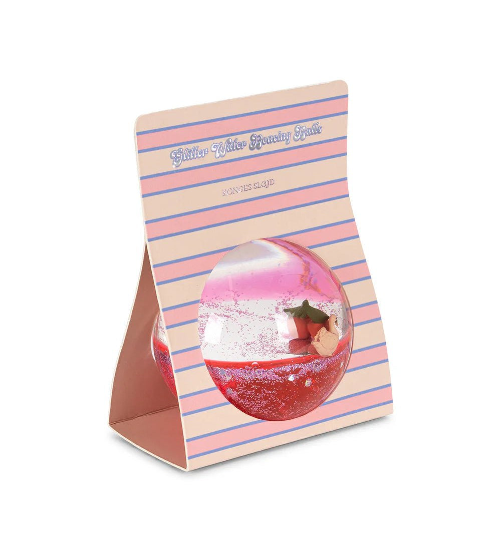 Třpytivý míček s vodou KONGES SLOJD Cherry | Lavly.cz