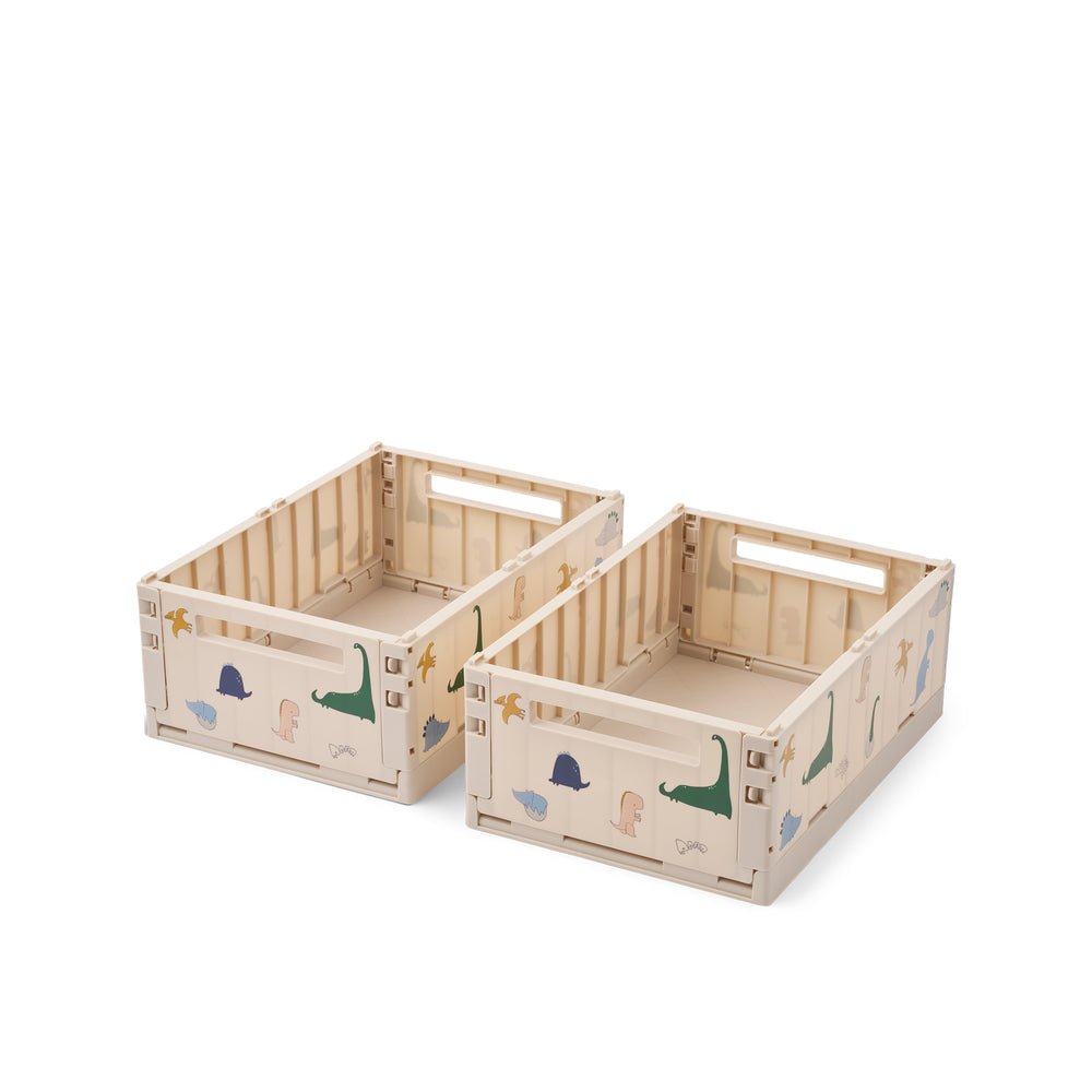 Úložné boxy LIEWOOD Weston "M" Dino Roar / Sandy 2 kusy | Lavly.cz