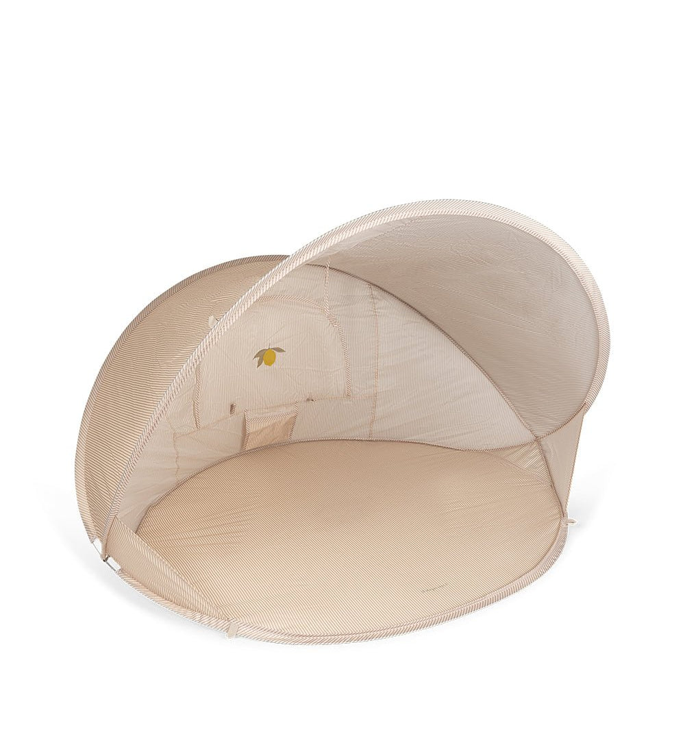 Velký plážový stan UV50+ KONGES SLOJD Lemon Tea Stripe | Lavly.cz