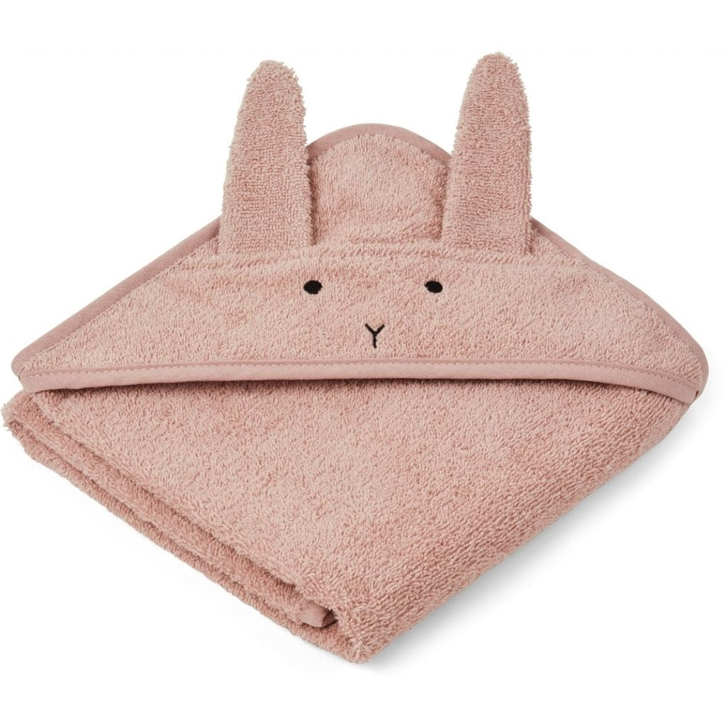 Osuška s kapucí pro miminka/malé děti - Růžový králík - Lavly