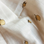 Set tří mušelínových plen / swaddlerů Konges Slojd - Lemon - Lavly