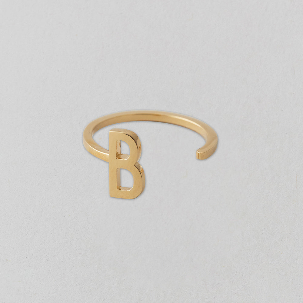 Zlatý prsten Písmeno A-Z - DESIGN LETTERS - Lavly