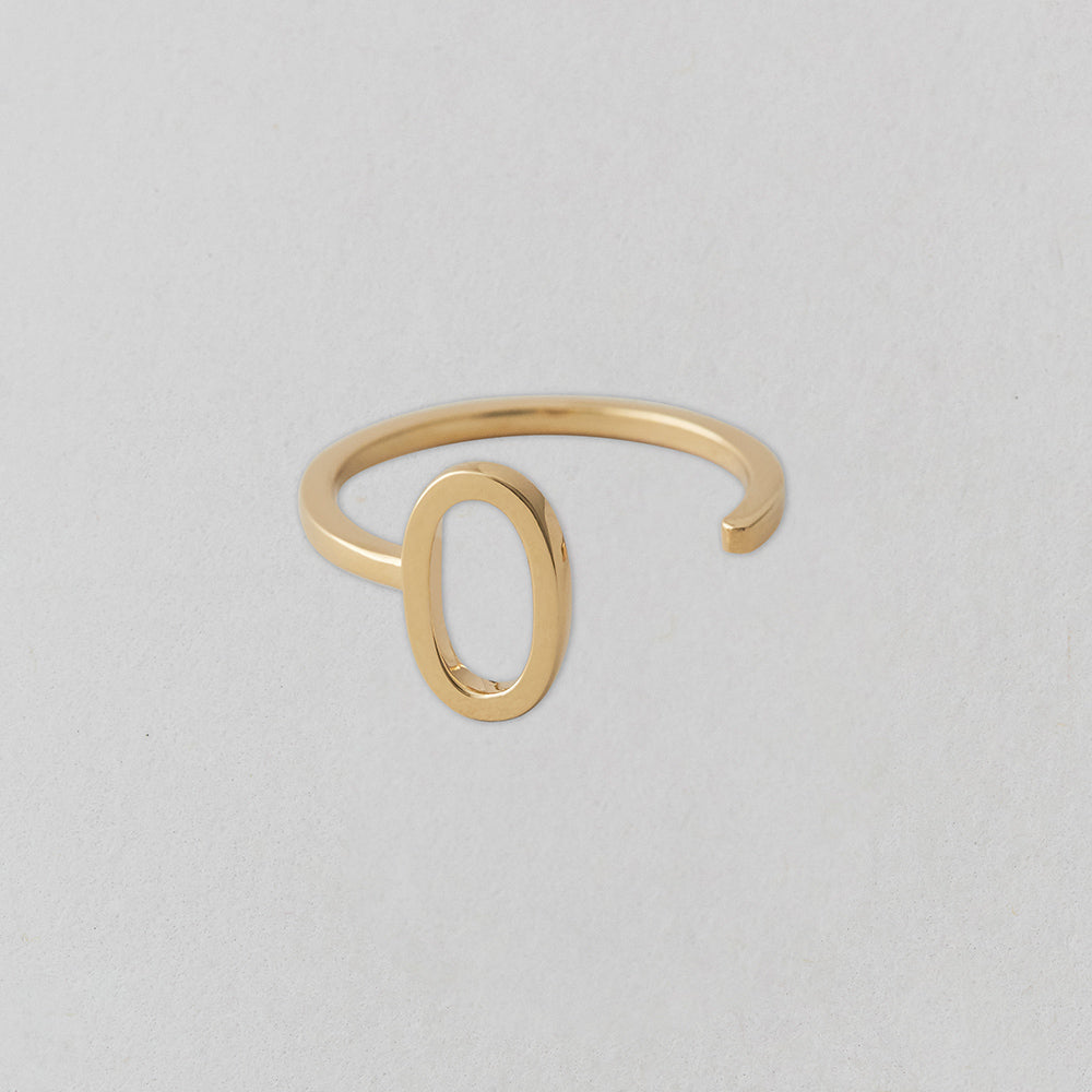 Zlatý prsten Písmeno A-Z - DESIGN LETTERS - Lavly