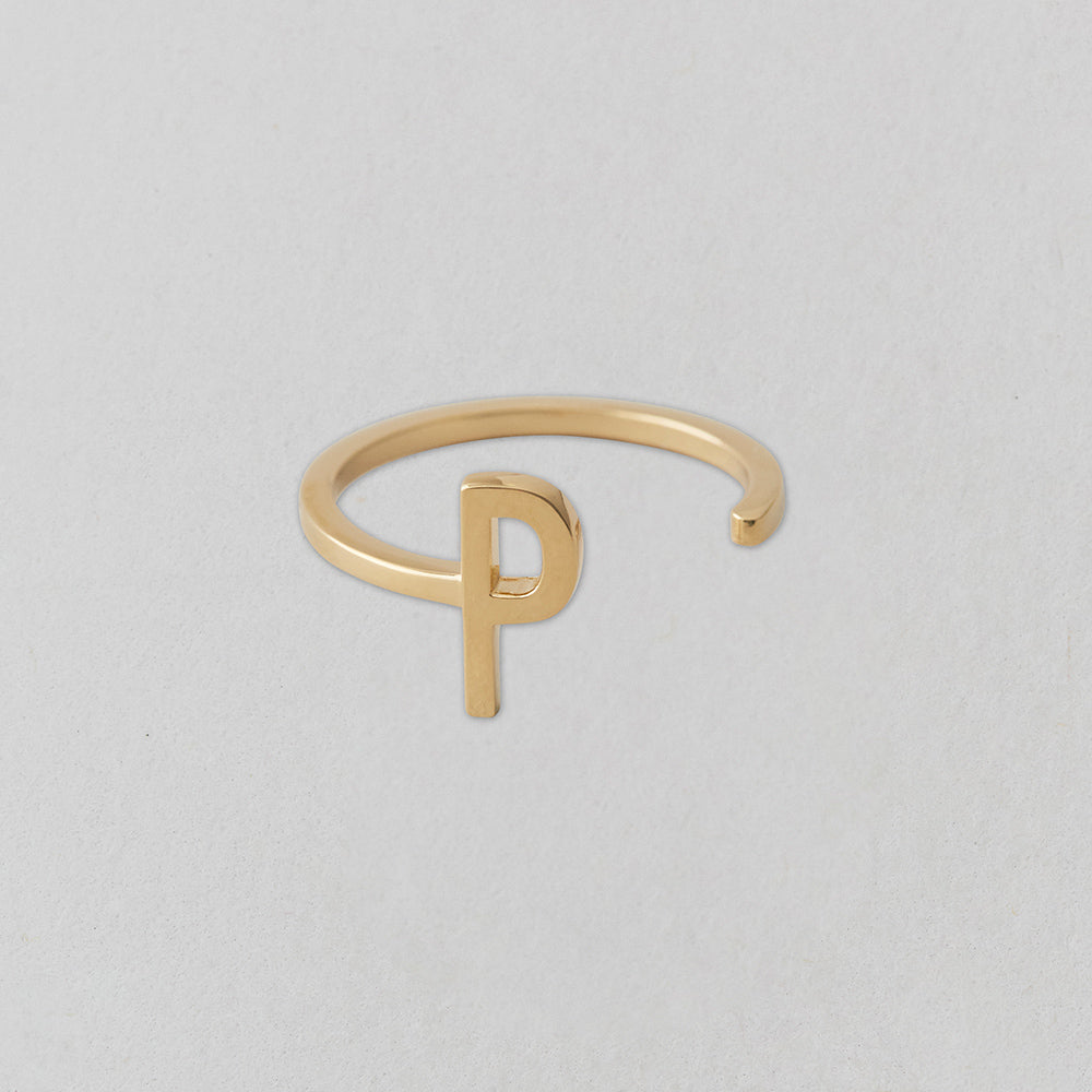 Zlatý prsten Písmeno A-Z - DESIGN LETTERS - Lavly
