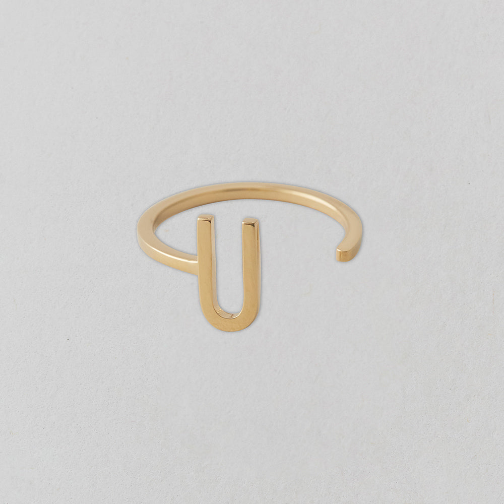 Zlatý prsten Písmeno A-Z - DESIGN LETTERS - Lavly
