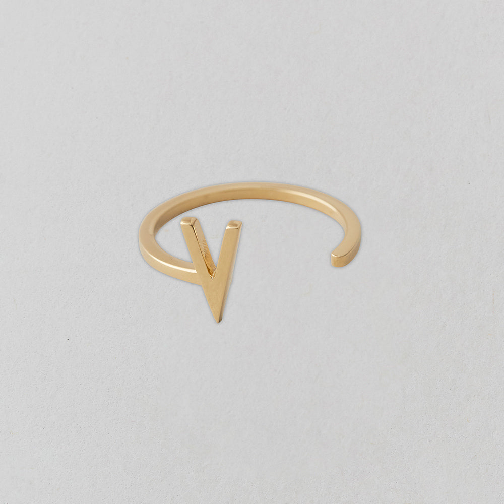 Zlatý prsten Písmeno A-Z - DESIGN LETTERS - Lavly