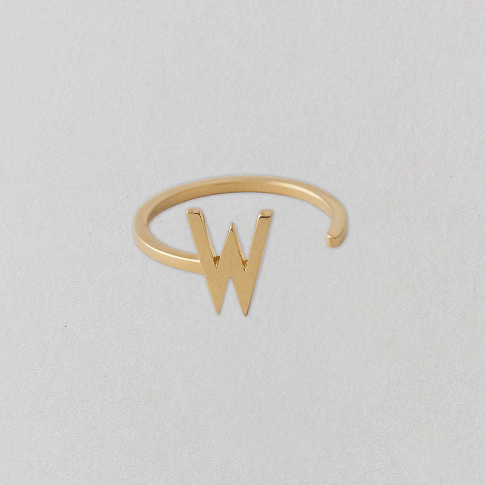 Zlatý prsten Písmeno A-Z - DESIGN LETTERS - Lavly