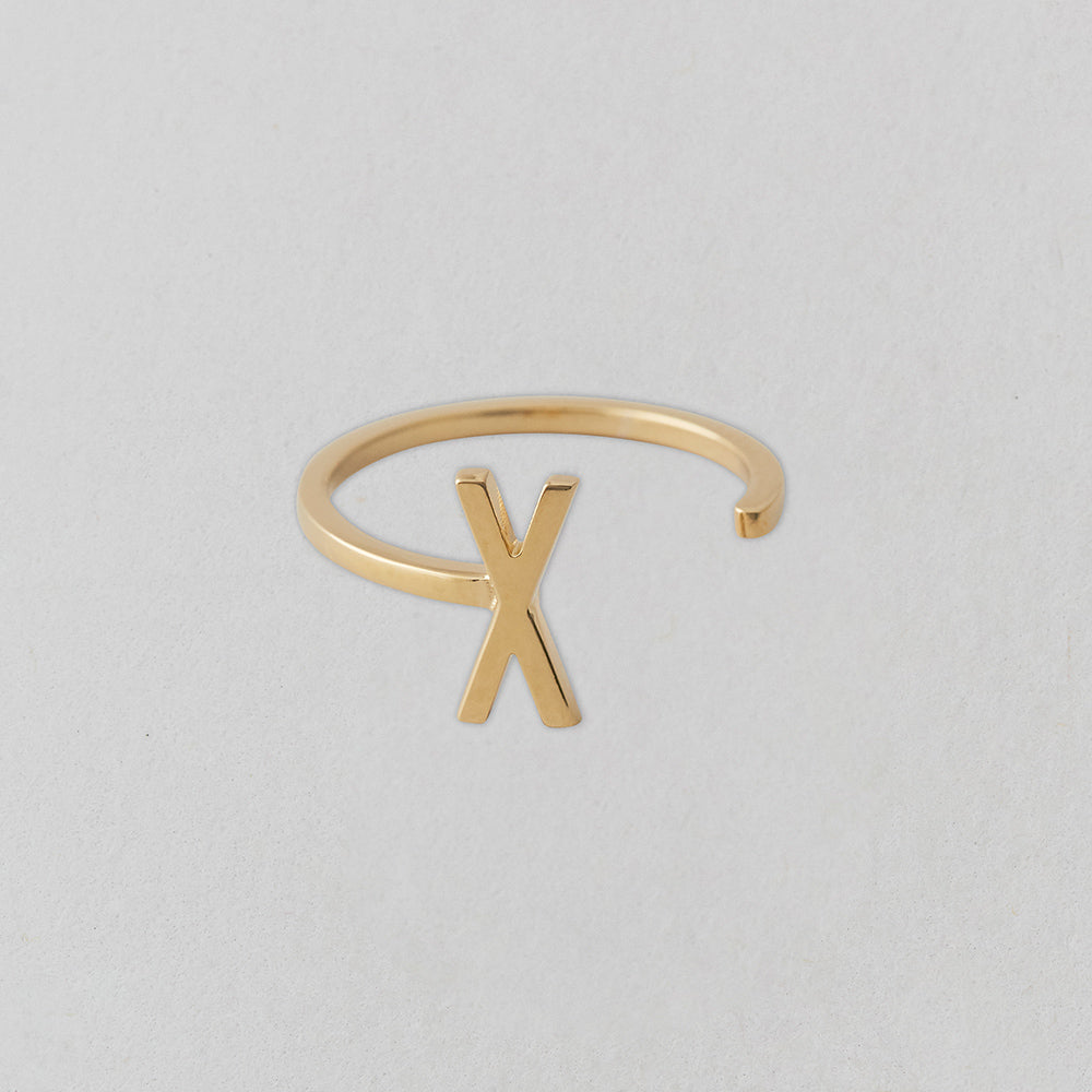 Zlatý prsten Písmeno A-Z - DESIGN LETTERS - Lavly