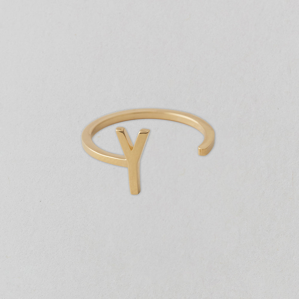 Zlatý prsten Písmeno A-Z - DESIGN LETTERS - Lavly
