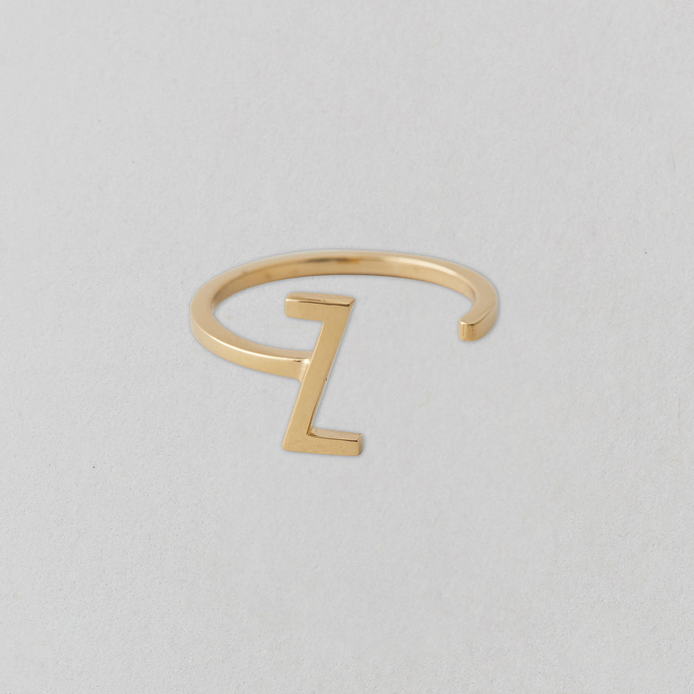 Zlatý prsten Písmeno A-Z - DESIGN LETTERS - Lavly