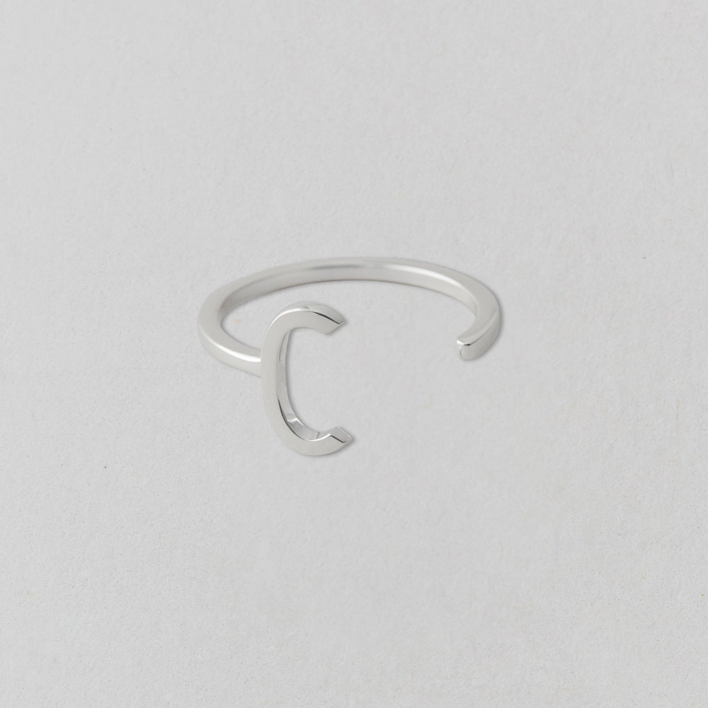 Stříbrný prsten Písmeno A-Z - DESIGN LETTERS - Lavly
