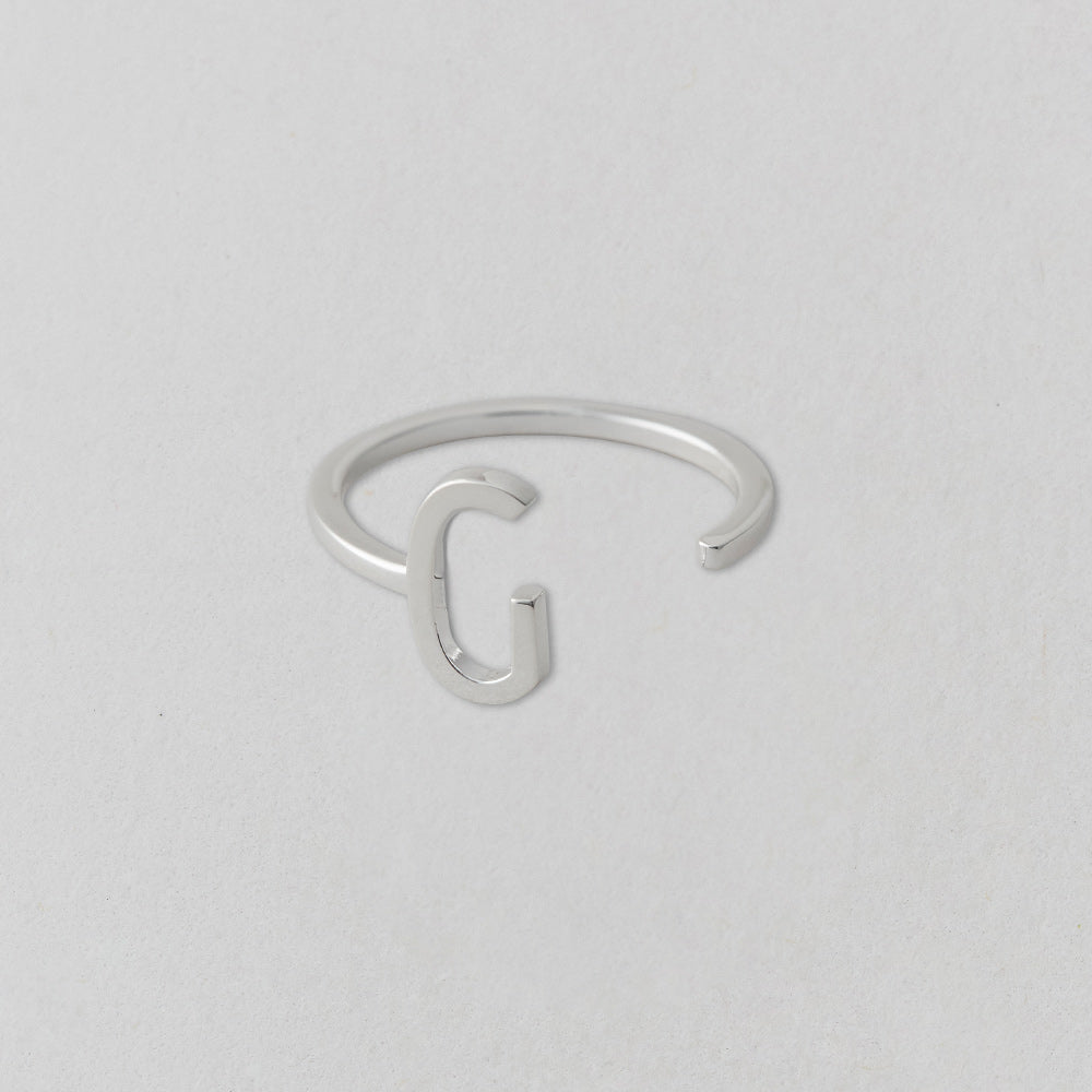 Stříbrný prsten Písmeno A-Z - DESIGN LETTERS - Lavly