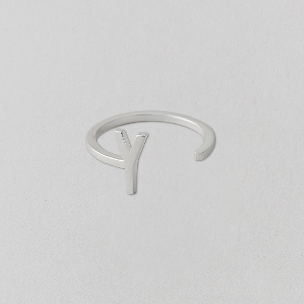 Stříbrný prsten Písmeno A-Z - DESIGN LETTERS - Lavly