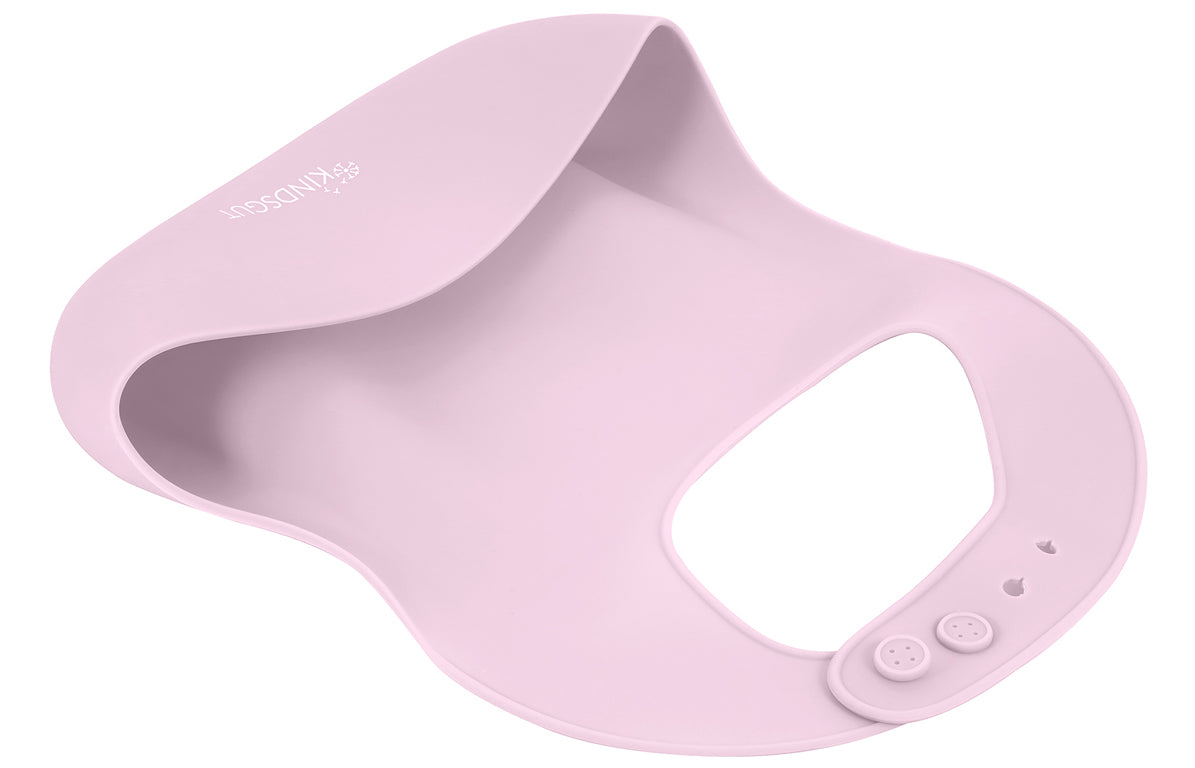 Silikonový bryndáček KINDSGUT delicate pink - Lavly