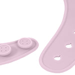 Silikonový bryndáček KINDSGUT delicate pink - Lavly