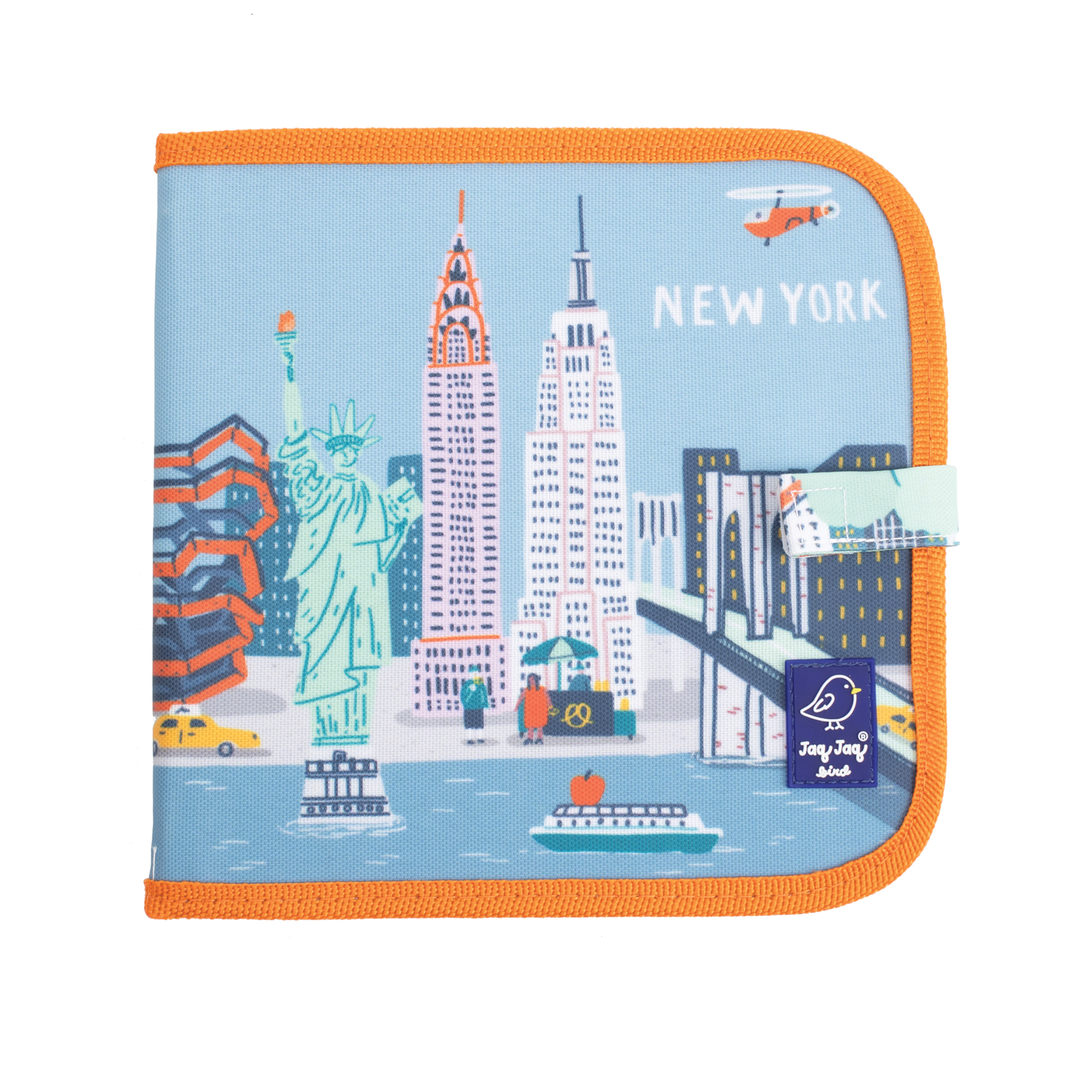 Kreslicí knížka s křídami/Omalovánka JAQ JAQ BIRD METROPOLE New York - Lavly