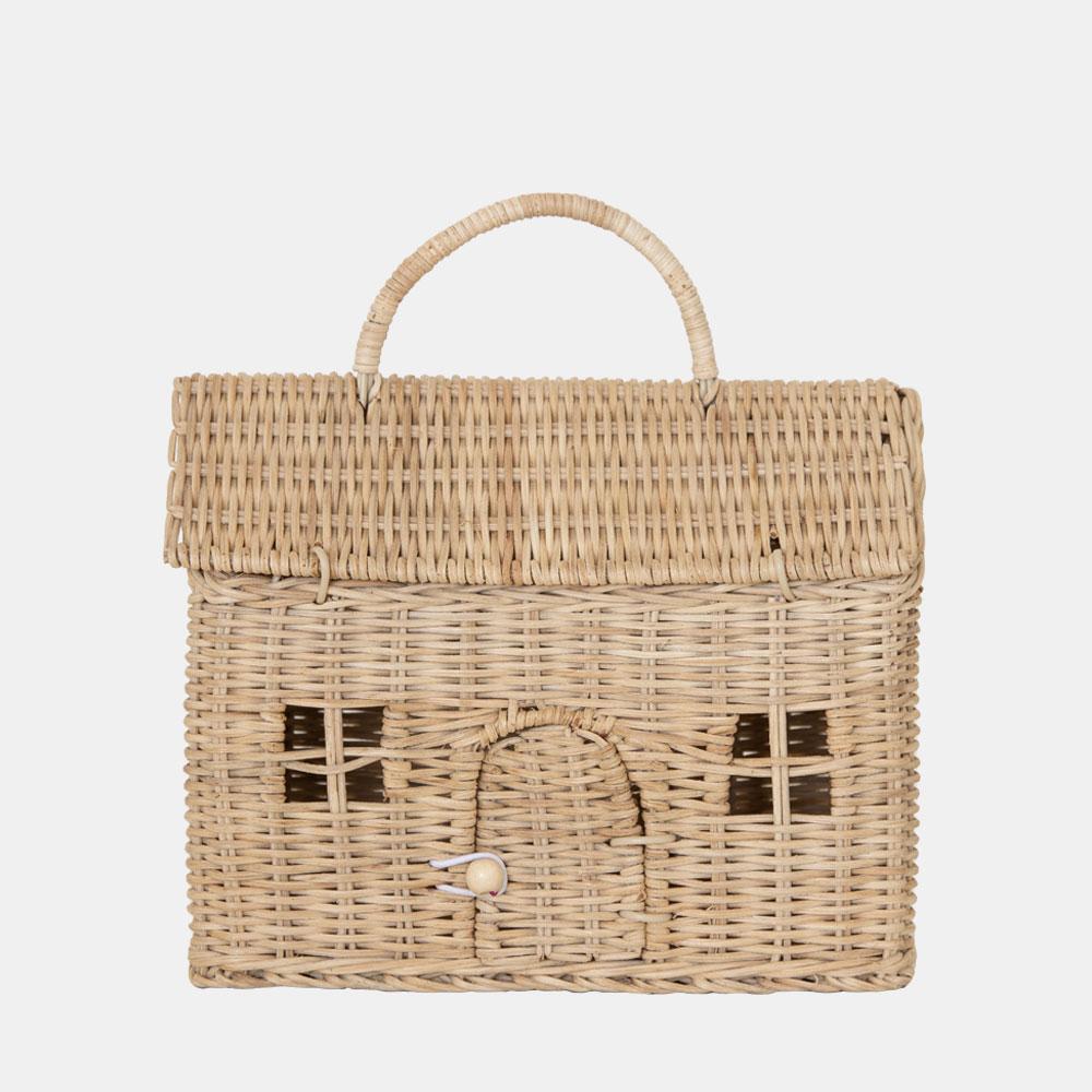 Ratanový domeček OLLI ELLA Casa Clutch (2 barvy)
