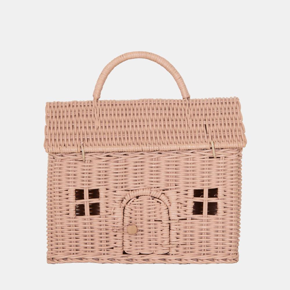 Ratanový domeček OLLI ELLA Casa Clutch (2 barvy)