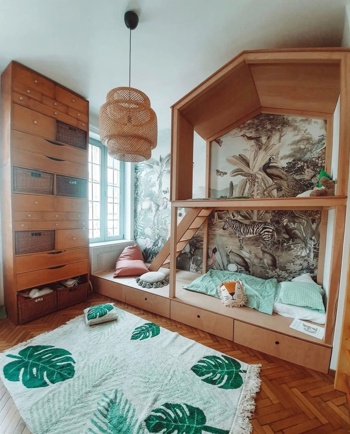 Dětský koberec LORENA CANALS Tropical Green | Stylové doplňky pro děti a ženy | Lavly.cz