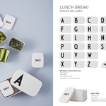 Dětský personalizovaný svačinový box DESIGN LETTERS - Lavly