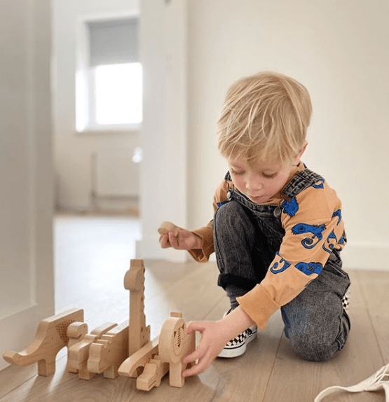 Dřevěná zvířátka - puzzle PETIT COLLAGE | Stylové doplňky pro děti a ženy | Lavly.cz