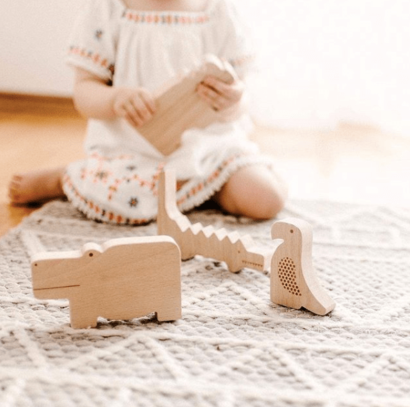 Dřevěná zvířátka - puzzle PETIT COLLAGE | Stylové doplňky pro děti a ženy | Lavly.cz