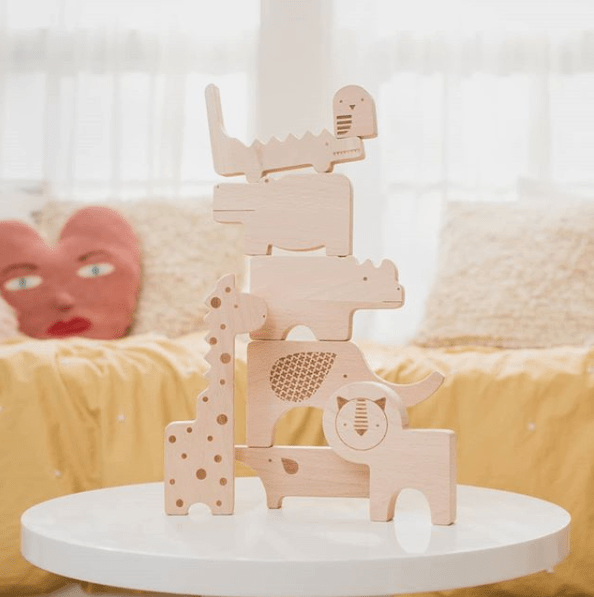 Dřevěná zvířátka - puzzle PETIT COLLAGE | Stylové doplňky pro děti a ženy | Lavly.cz