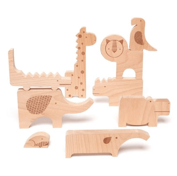 Dřevěná zvířátka - puzzle PETIT COLLAGE | Stylové doplňky pro děti a ženy | Lavly.cz