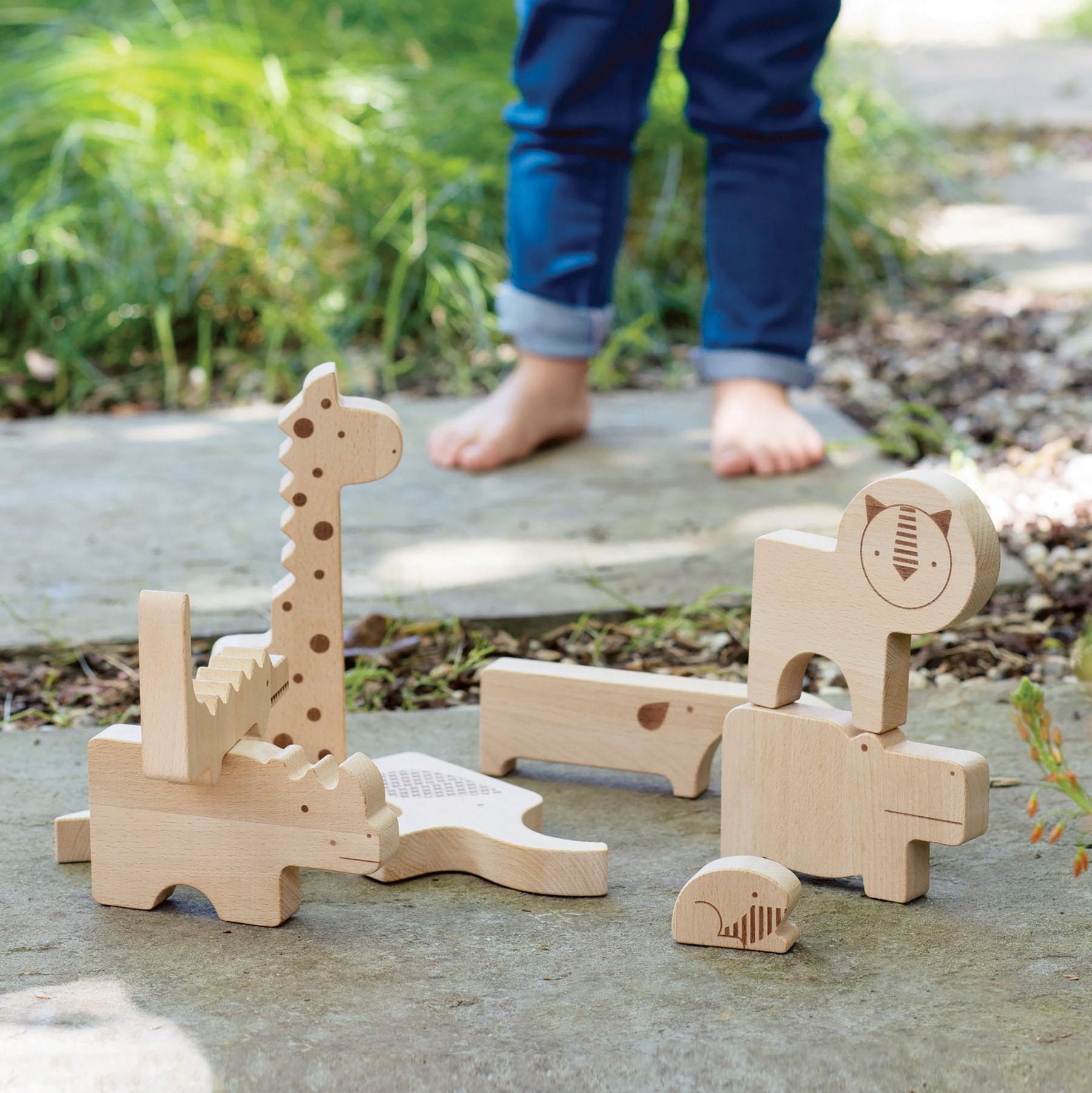 Dřevěná zvířátka - puzzle PETIT COLLAGE | Stylové doplňky pro děti a ženy | Lavly.cz