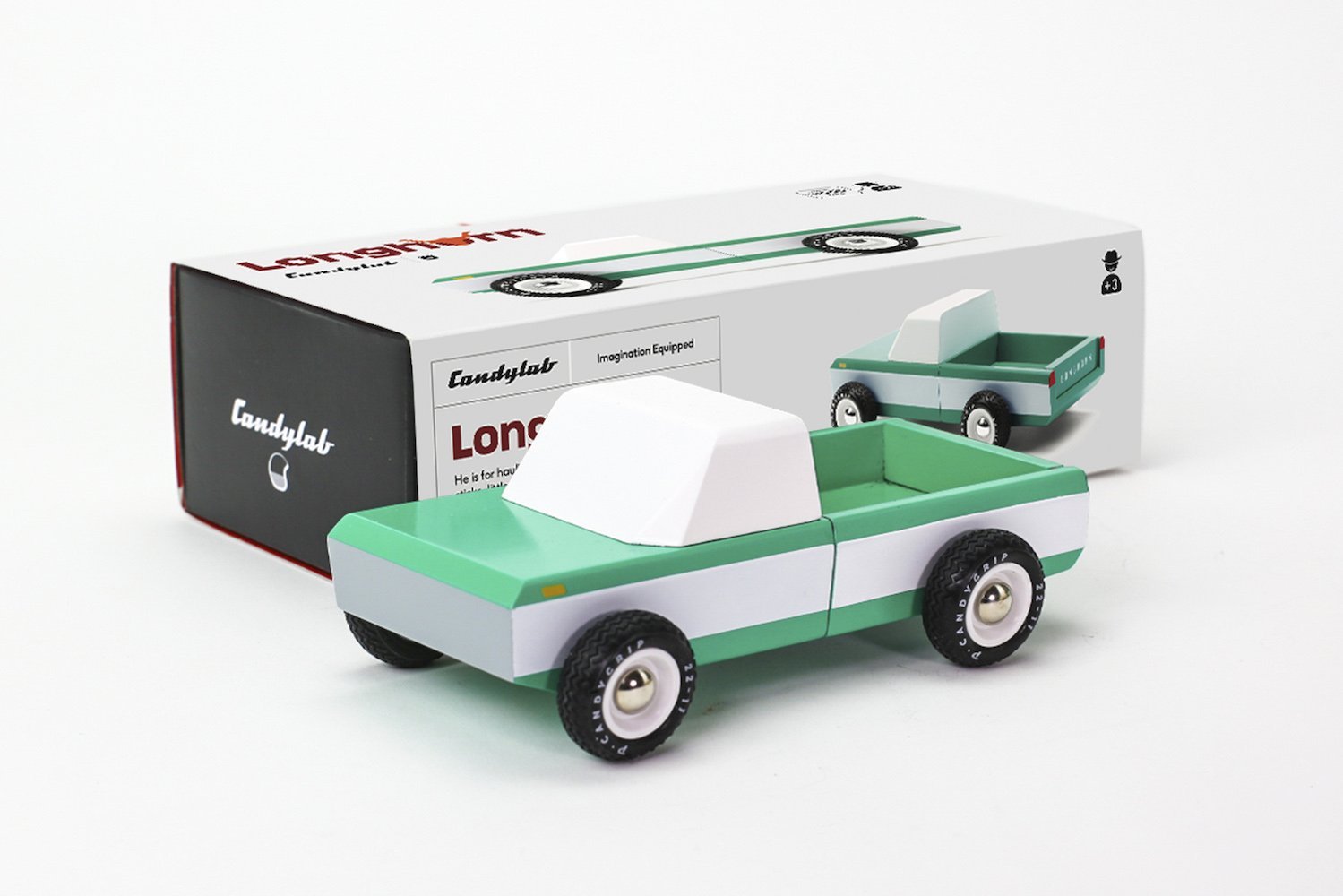 Dřevěné auto CANDYLAB Longhorn Green | Stylové doplňky pro děti a ženy | Lavly.cz