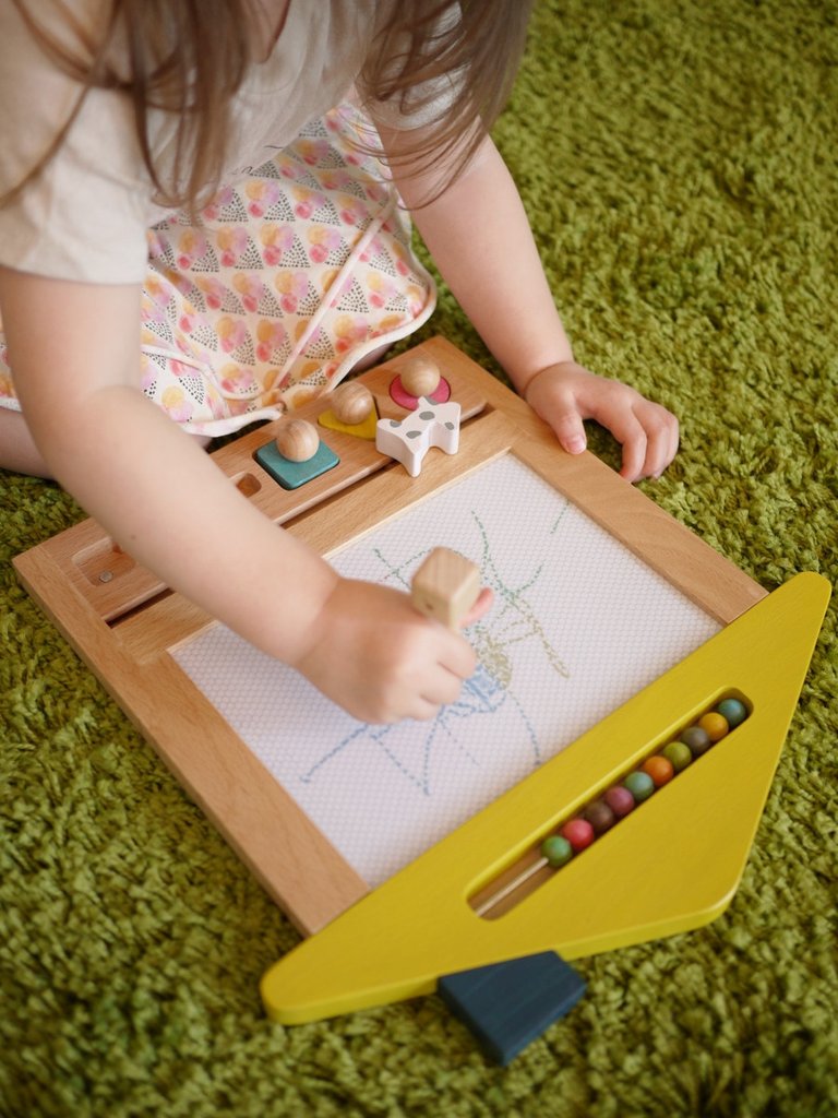 Magnetická kreslicí tabulka Oekaki - Domeček s pejskem - Lavly