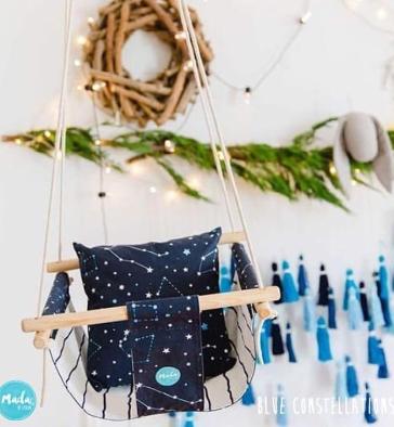 Houpačka MADA IN LISBON Blue Constellations | Stylové doplňky pro děti a ženy | Lavly.cz