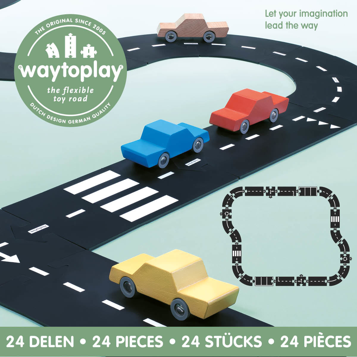 Gumová silnice WAY TO PLAY - Highway (24 dílů) - Lavly