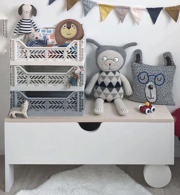 Úložný box AY-KASA - MIDI - Light Grey - Lavly