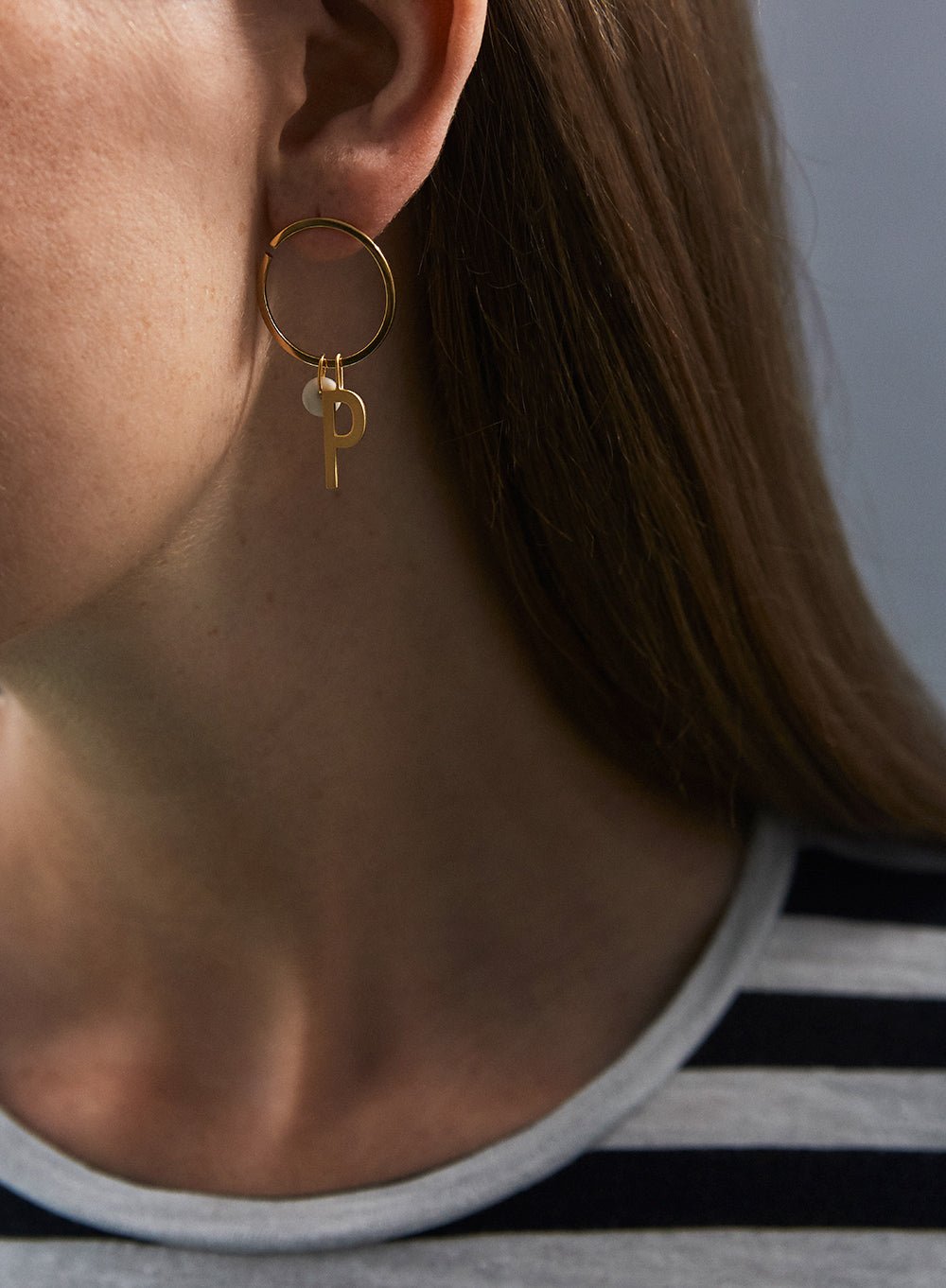 Kruhové náušnice zlaté, 24 mm - DESIGN LETTERS | Stylové doplňky pro děti a ženy | Lavly.cz
