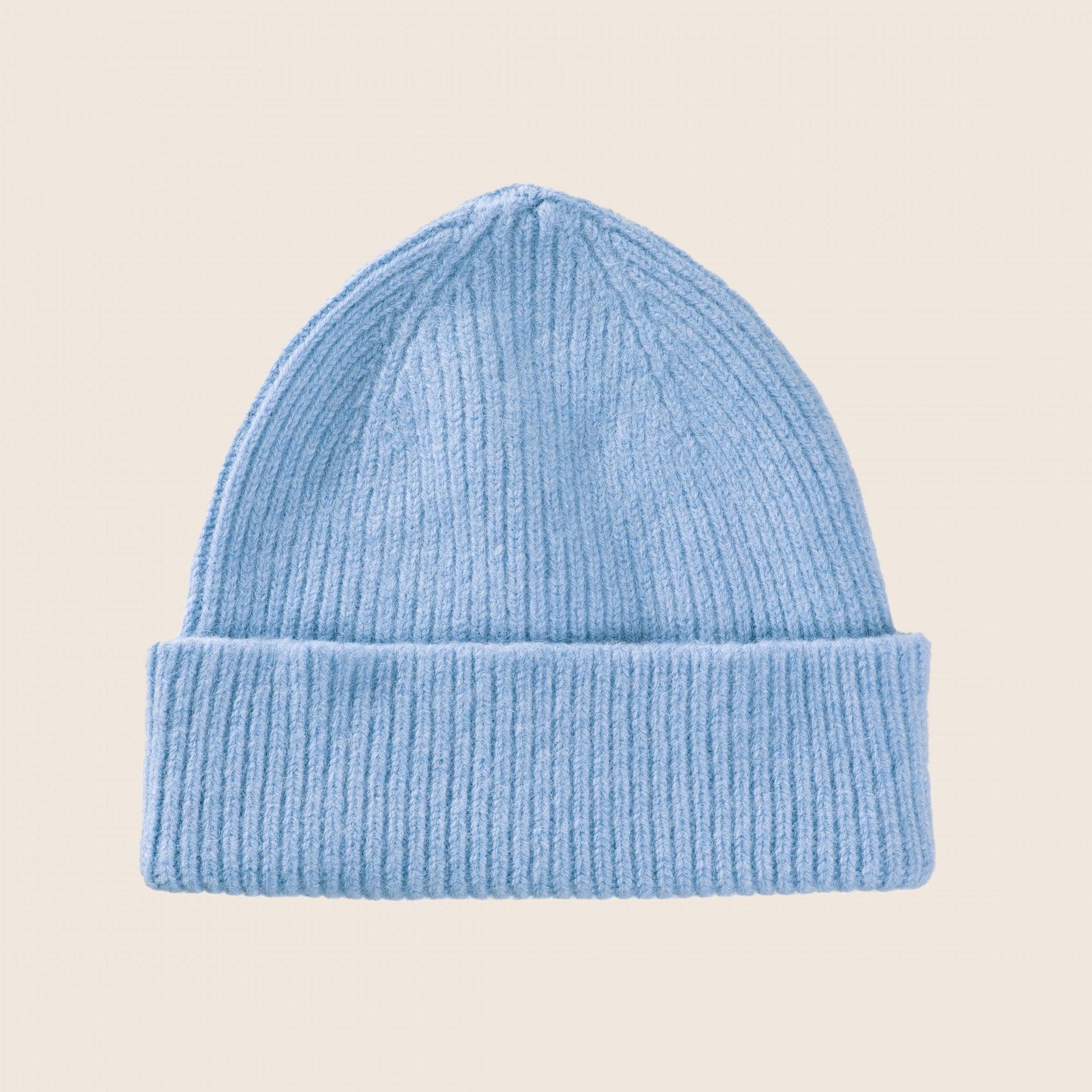 LE BONNET Čepice z jehněčí vlny Light Blue Sky | Lavly.cz