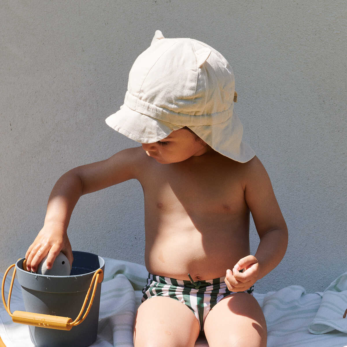 Letní klobouk LIEWOOD Gorm Linen Pale Tuscany | Stylové doplňky pro děti a ženy | Lavly.cz