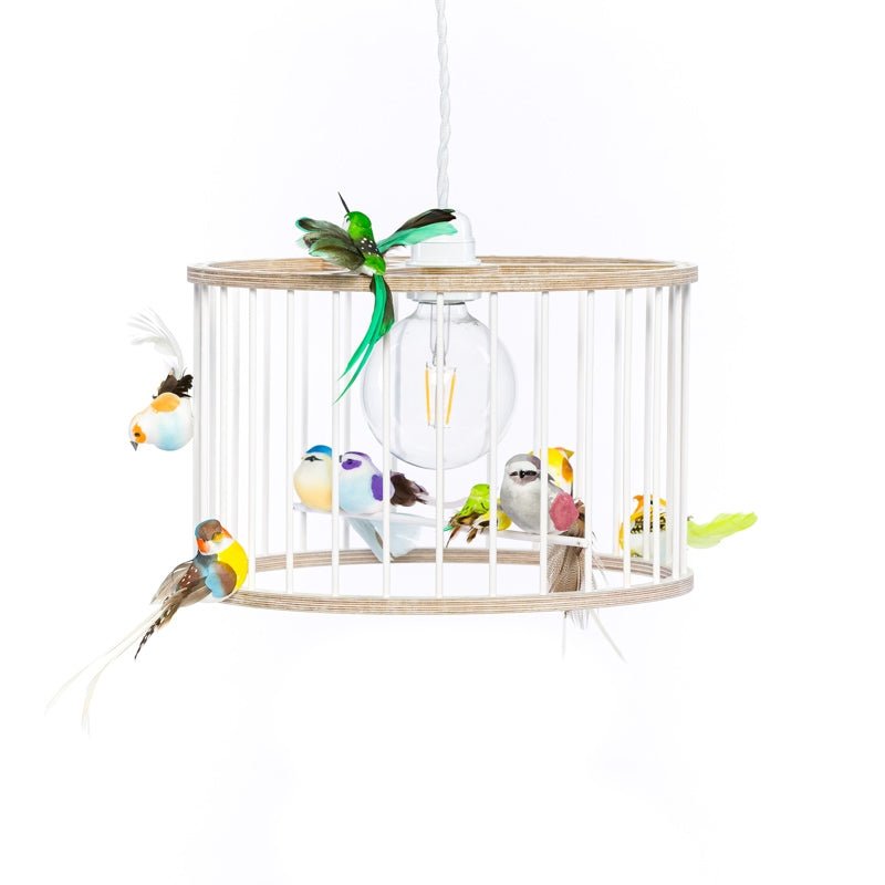 Lustr LAKALUK Birdcage bílý malý | Stylové doplňky pro děti a ženy | Lavly.cz
